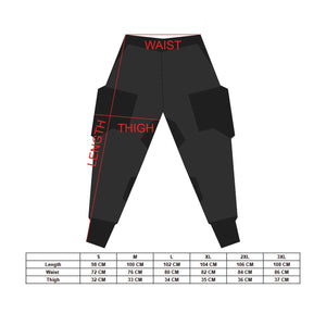 CG-Type 19S Black Red Cargo Pants