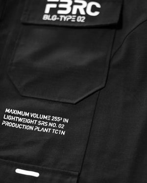 BLG-Type 02 Black Ripstop Cargo Pants