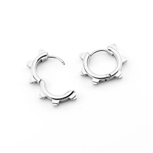 SP-01B Steel Spike Earrings