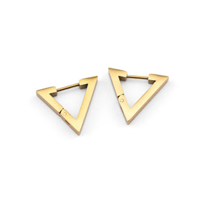 Triangle Gold Stainless Steel Earrings