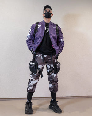 V3-3 Purple Bomber Jacket