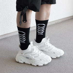SX-006 Black Crew Socks