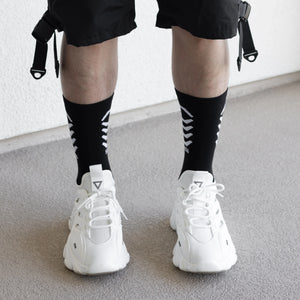 SX-006 Black Crew Socks