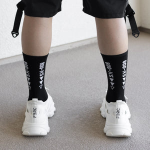 SX-008 Black Crew Socks