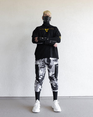 V3-3 Black Yellow Oversized Short Sleeve T