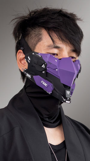CYM-03 Black Purple Cyber Mask