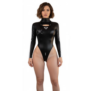 ABS-Type 403 Black Satin Bodysuit