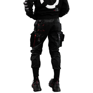 CG-Type 19S Black Red Cargo Pants