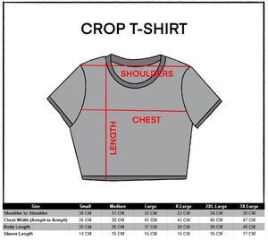 CRTT-Type B Black Crop Short Sleeve T