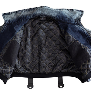 CDJ-Type 006R Acid Denim Crop Bomber