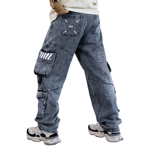 DJ-Type 001A Acid Denim Cargo Pants