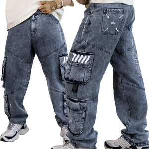 DJ-Type 001A Acid Denim Cargo Pants