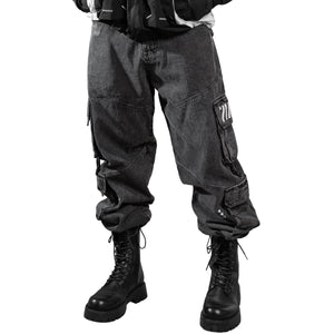 DJ-Type 001A Charcoal Denim Cargo Pants