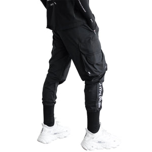 J-Type 005 Black Athletic Joggers