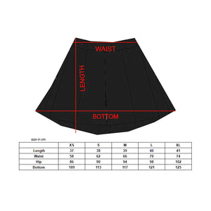 MS-Type 2005 Black Pleated Miniskirt