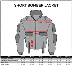 Reaper Black Short Bomber Jacket
