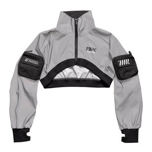 RS-Type 011 Gray Reflective Shrug Jacket