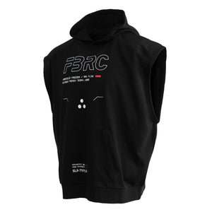 SLR-Type 011A Black Sleeveless Hoodie