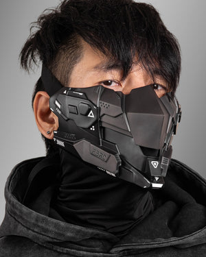 CYM-03 Black Gunmetal Cyber Mask