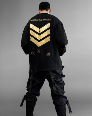 V3-S Black Gold Long Triple Sleeve T