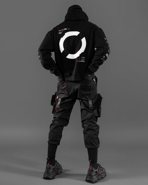CXM-Type 202 Black Mockneck Hoodie