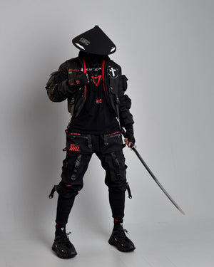 Reaper Black Short Bomber Jacket