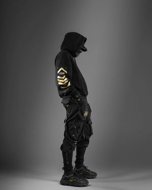 V3-S Black Gold Oversized Hoodie