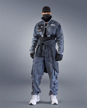 DJ-Type 001A Acid Denim Cargo Pants