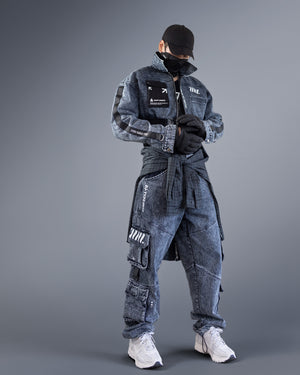 CDJ-Type 006R Acid Denim Crop Bomber