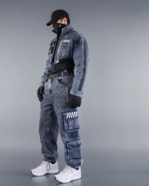 DJ-Type 001A Acid Denim Cargo Pants