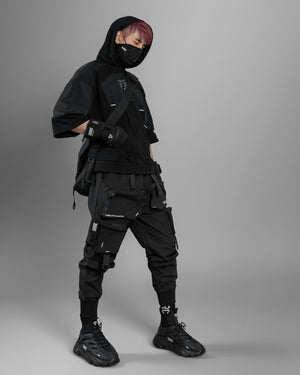 SLG-Type 2500 Black Short Sleeve Hoodie