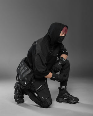 SLG-Type 2500 Black Short Sleeve Hoodie