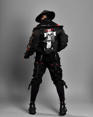 Reaper Black Short Bomber Jacket