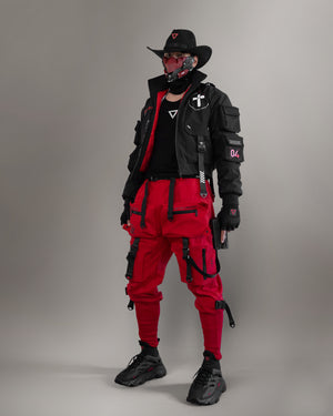 CYM-03 Black Red Cyber Mask