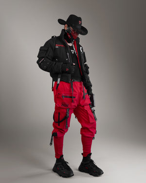 CYM-03 Black Red Cyber Mask