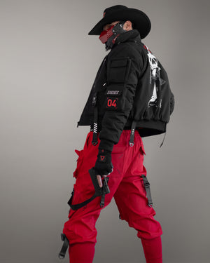 CYM-03 Black Red Cyber Mask