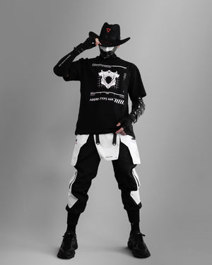 CH-1 Black Red Cowboy Hat