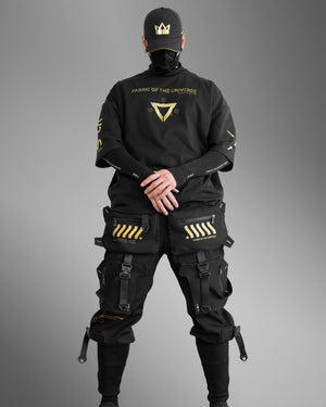 V3-S Black Gold Oversized Short Sleeve T