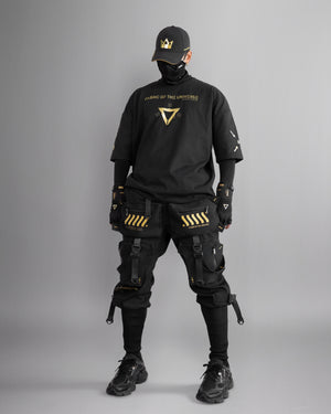 V3-S Black Gold Oversized Short Sleeve T