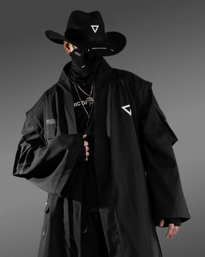 Kimo-Type 550 Black Long Kimono