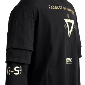 V3-S Black Gold Long Triple Sleeve T