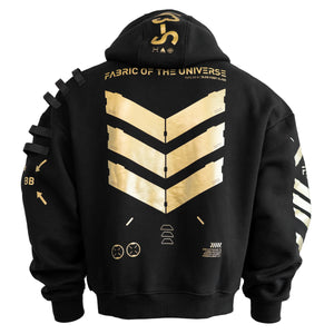 V3-S Black Gold Oversized Hoodie