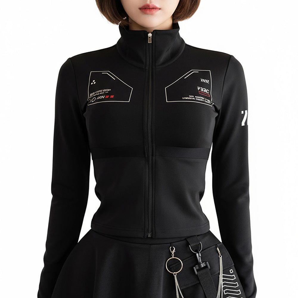 Fabric of the Universe ABS-Type 401 Black Women's Bodysuit