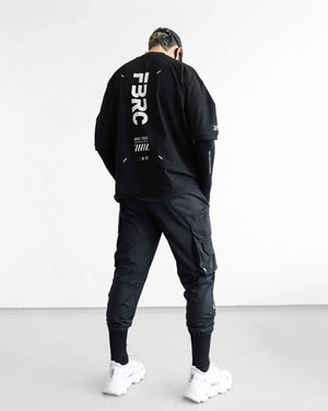 J-Type 005 Black Athletic Joggers