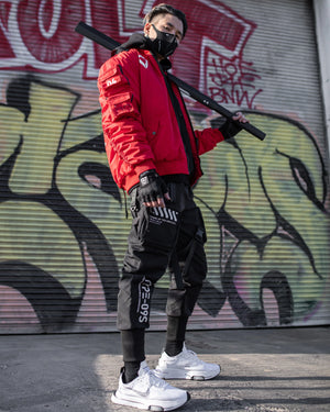 XB-03 Red Bomber Jacket