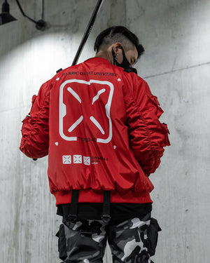 XB-03 Red Bomber Jacket