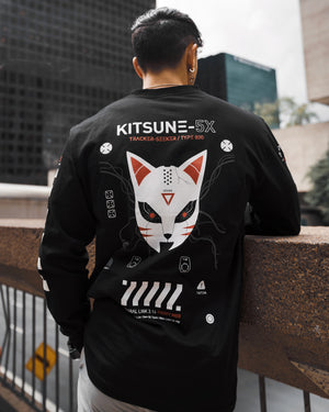 Kitsune-5X Black Long Sleeve T