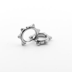 SP-01B Steel Spike Earrings