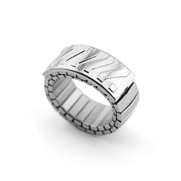 CSRT Elastic Stainless Steel Ring - Fabric of the Universe