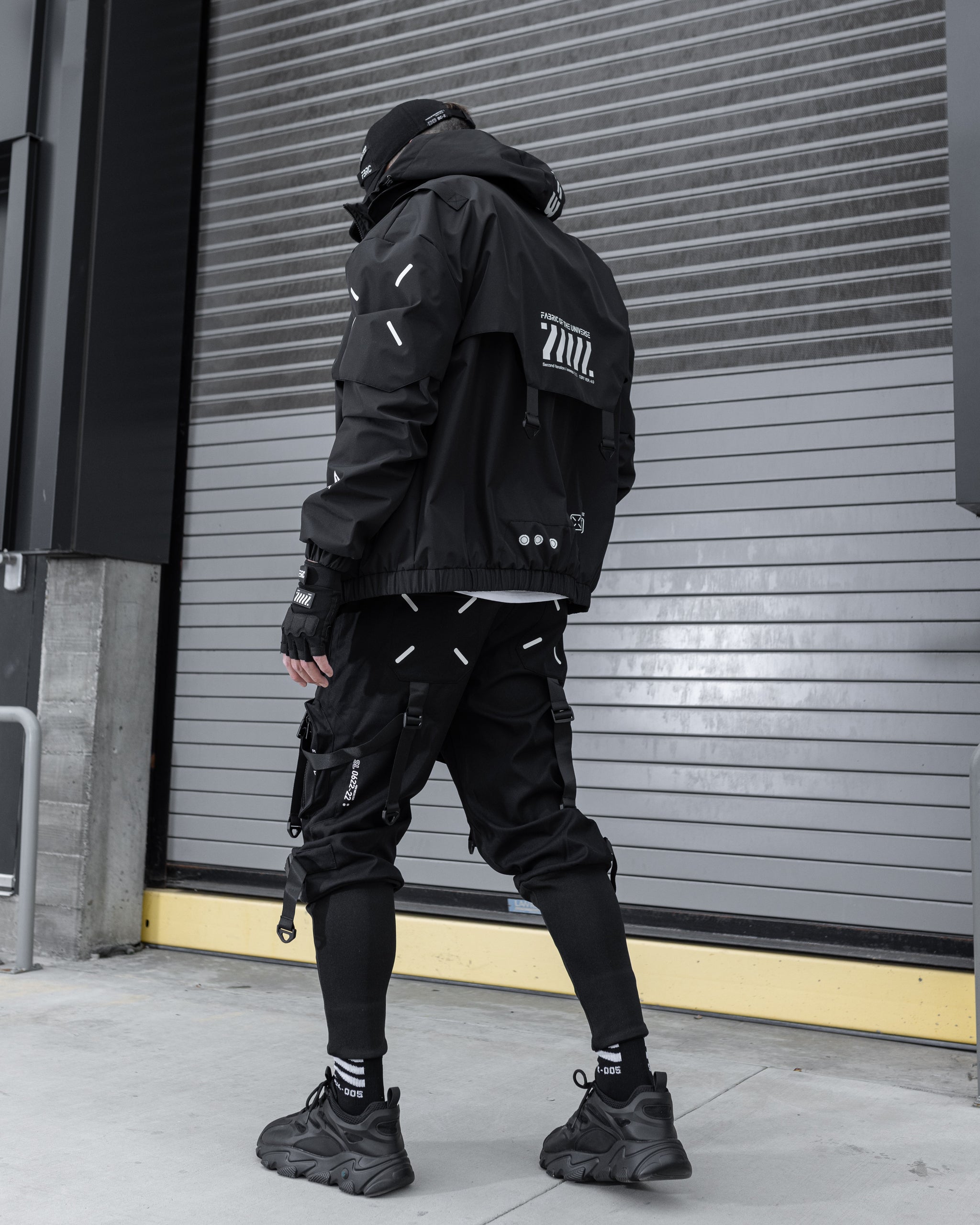 WB-Type 03A Black Windbreaker - Fabric of the Universe